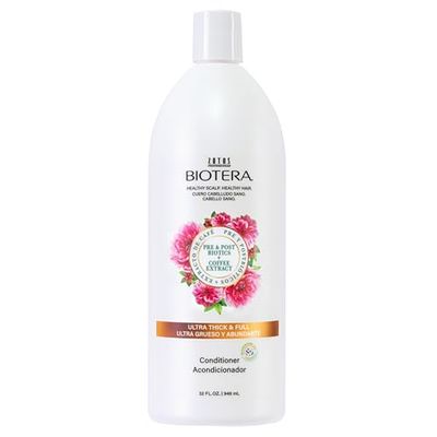 Biotera Ultra Thick Full Volumizing Conditioner Fine or Limp Hair Microbiome Friendly Vegan Animal Test Free Paraben Free Color-Safe 32 Fl Oz