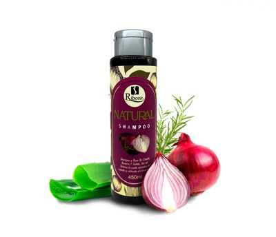RIBON&#39;S Onion, Aloe Vera, and Rosemary Shampoo - Natural Hair Growth Treatment for Hair Loss - Sulfate-Free, Paraben-Free, Deep Cleansing Shampoo for Healthy Hair and Scalp 450 ml