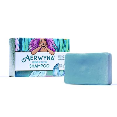 AERWYNA Solid Shampoo Bar with Jojoba, Panthenol Spirulina (3.75oz)