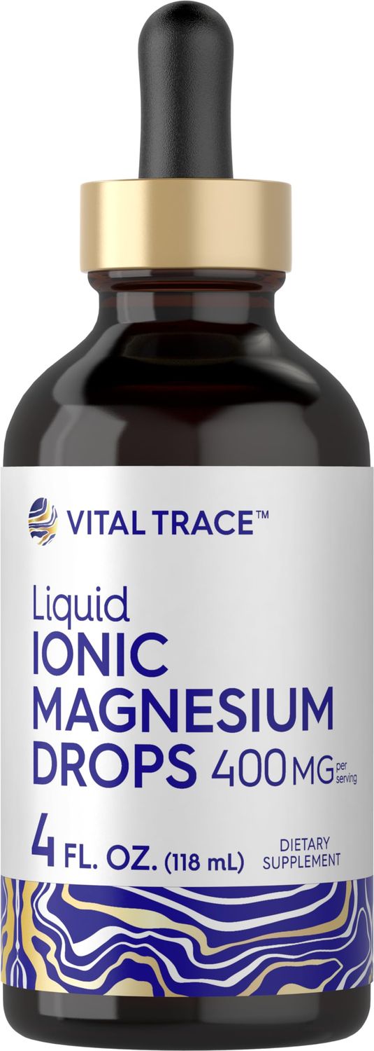 Carlyle Liquid Ionic Magnesium 400 mg 4 oz Vegetarian, Non-GMO Gluten Free Supplement Vital Trace
