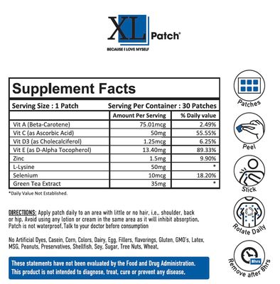 XLPATCH L-LysineZinc Plus (30-Day Supply)