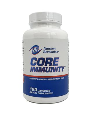 Nutrient Revolution CORE Immunity - Immune Health Supplement - Daily Immune Booster Multivitamin - Quercetin Bromelain - Antioxidant Free Radical Protection - 120 ct.