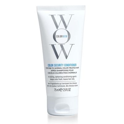 COLOR WOW Color Security Conditioner Fine-to-Normal, 2.5 fl oz - Weightless hydration for fine, thin, fragile hair, Detangles, nourishes adds shine with Argan Oil, Color safe, Heat protection