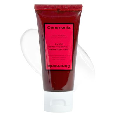 Ceremonia Guava Protect Repair Conditioner with Aloe Vera for Damaged and Color Treated Hair, 1.69 Fl. Oz. 50 Ml.