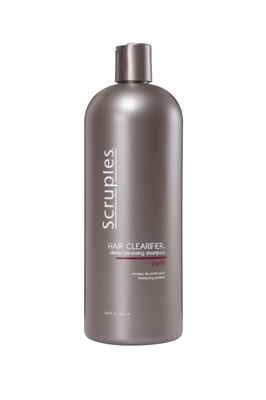Scruples Hair Clearifier Shampoo - Professional Grade Deep Cleansing Shampoo - Clarifying Agents Remove Metals, Minerals and Chlorine - Detox and Vitality Boosting for All Hair Types (33.8 oz)