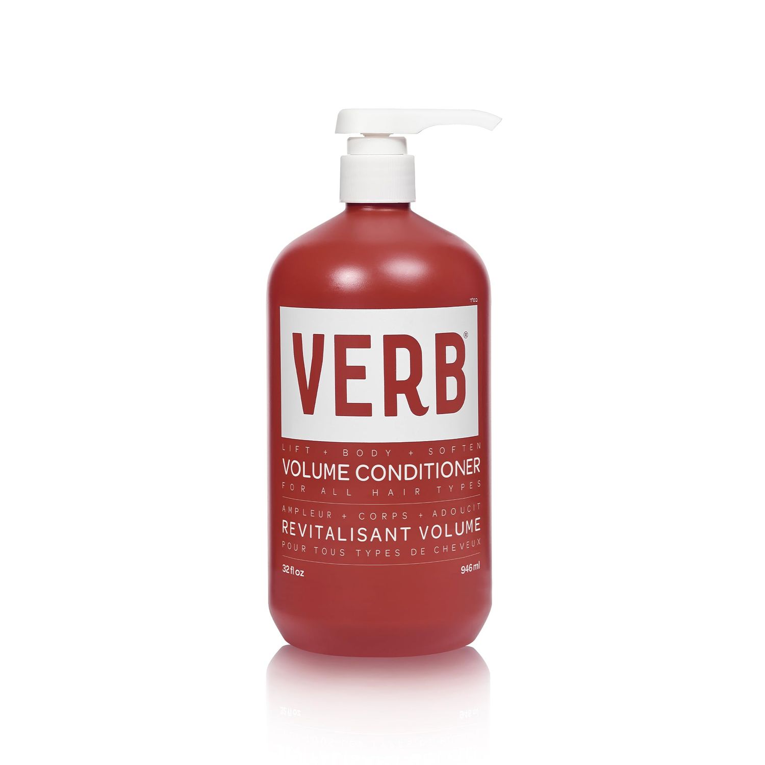 VERB Volume Conditioner 32 fl oz- Softens, Detangles Lifts Flat Hair- Sulfate, Paraben and Gluten Free