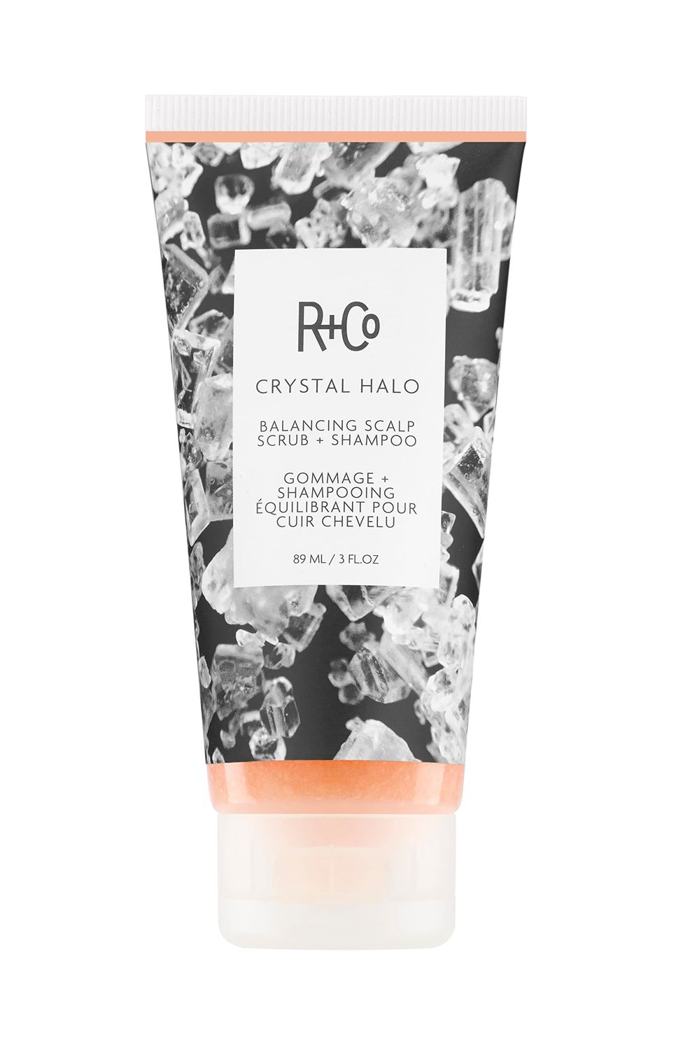 RCo Crystal Halo Balancing Scalp Scrub Shampoo Purifies Cleanses Balances Vegan Cruelty-Free 3 Oz