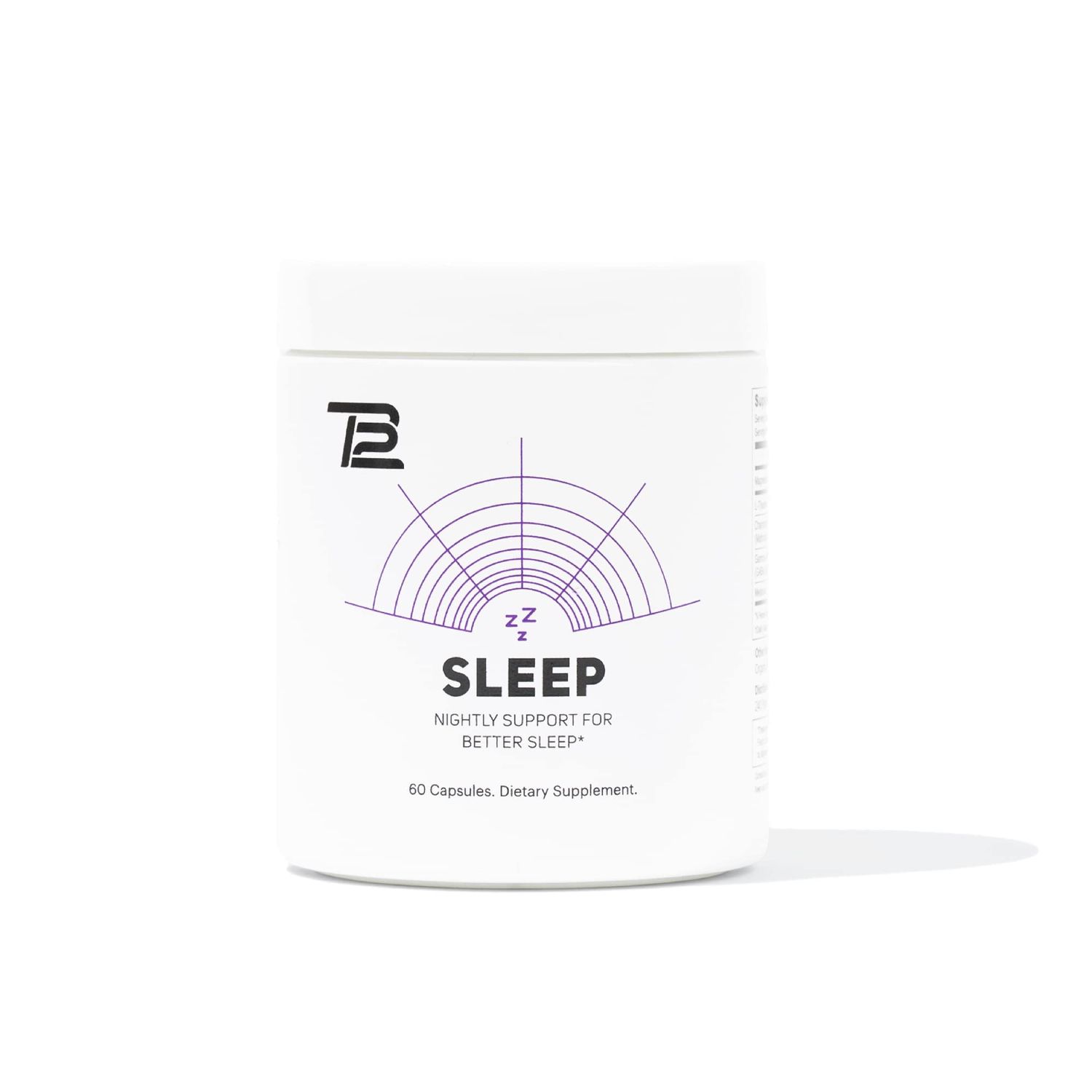 TB12 Sleep - Sleep Supplement with Magnesium, L-Theanine, Chamomile, GABA, and Melatonin to Fall Asleep Faster, Promote Relaxation, and Improve Sleep Quality. Stress and Mood Nightly Support