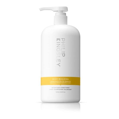 PHILIP KINGSLEY Body Building Weightless Conditioner Volumizing Conditioner for Fine, Limp, Flat, Flyaway Short Hair Hydrates, Thickens, Lifts and Adds Volume and Shine 33.8oz