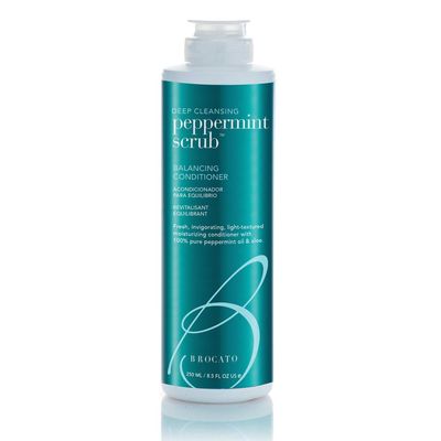 Brocato Peppermint Scrub Balancing Conditioner, 8.5 oz Lightweight Moisturizing Conditioner with Pure Peppermint Oil Improved Detangling and Styling No Sulfate or Parabens