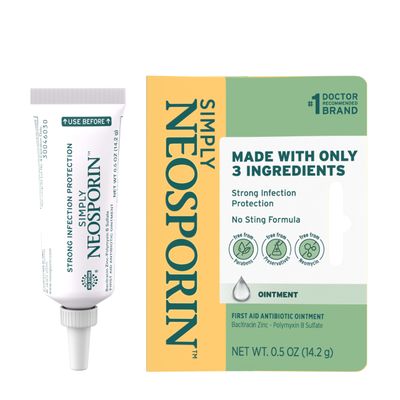 Neosporin Simply Formula 3-Ingredient First Aid Antibiotic Ointment and Wound Care Treatment with Bacitracin Zinc and Polymyxin B Sulfate, Preservative-, Paraben- and Neomycin-Free, 0.5 oz Neosporin Simply Formula 3-Ingredient First Aid Antibiotic Ointment and Wound Care Treatment with Bacitracin Zinc and Polymyxin B Sulfate, Preservative-, Paraben- and Neomycin-Free, 0.5 oz