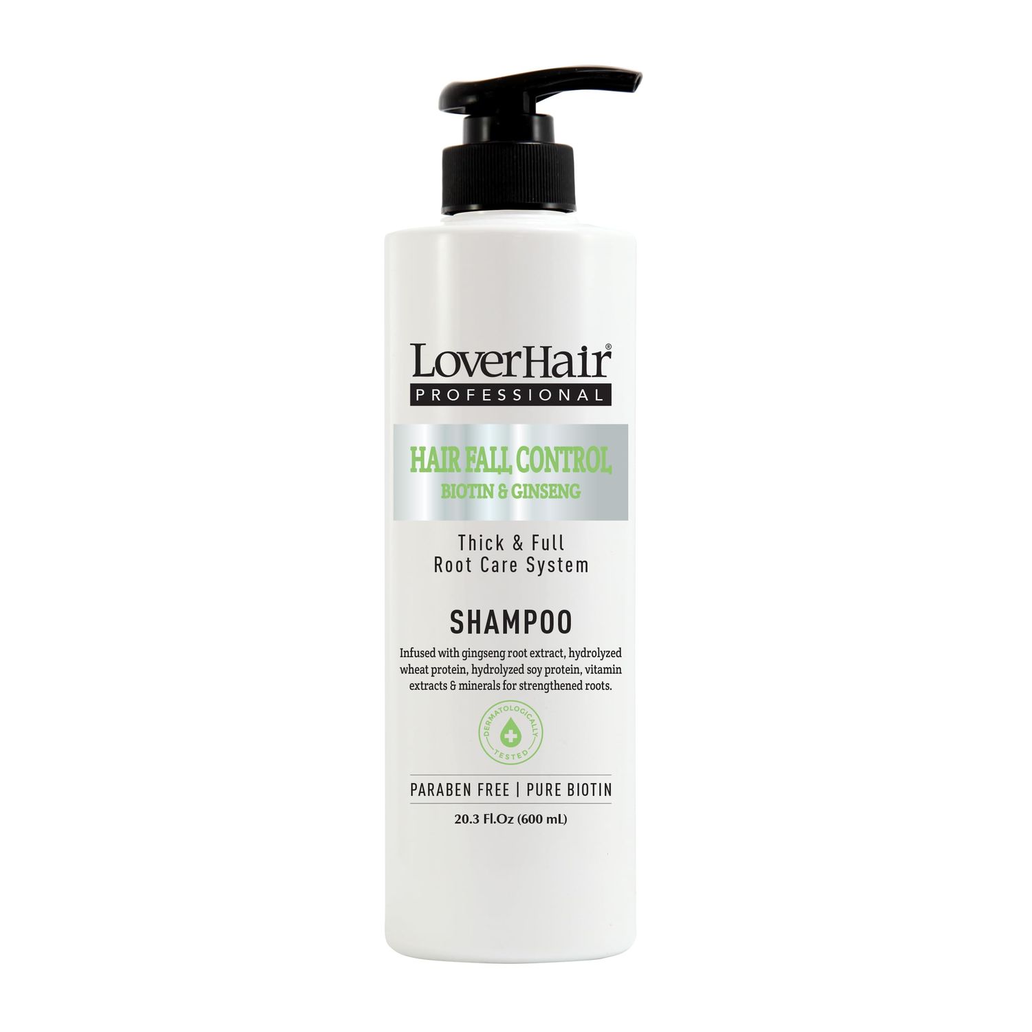 LoverHair Professional Hair Fall Control Shampoo 20.3 fl oz (600ml)