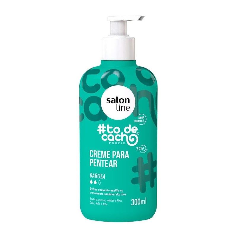 Salon Line - Linha ToDeCacho (Babosa) - Creme para Pentear 300 Gr - (ImWithCurls (Aloe Vera) - Combing Cream Net 10.58 Oz)