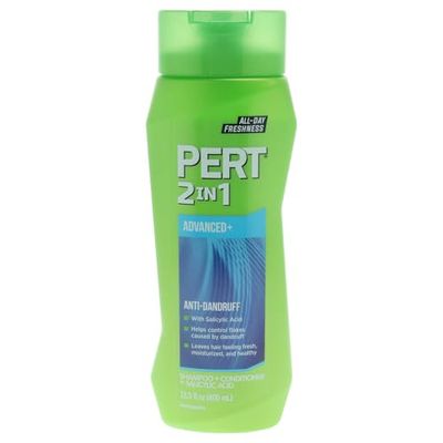 Pert Plus Dandruff Control Pyrithione Zinc For Flake Free Hair 2 In 1 Shampoo Unisex, 13.5 Ounce