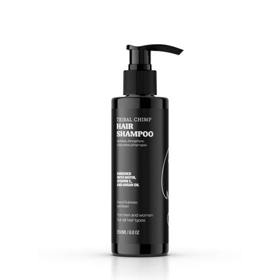 Tribal Chimp 8.8oz Moisturizing Shampoo for Men and Women - Nourishing, Strengthening Hydrating Hair Shampoo Formula for All Hair Types With Biotin, Argan Oil, Vitamin E, and Costus Oil