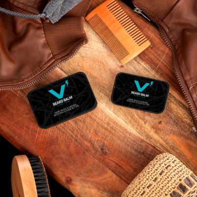 VOLT Beard Balm Men Grooming Leave In Conditioner with Moisturizing Organic Oils, Shea and Mango Butter for Texture and Style - Everest, 1.5oz