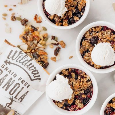 Wildway Keto Granola Variety Pack Grain-Free, Certified Gluten-Free Cereal Vegan, Low Carb No Sugar Added Paleo-Friendly Non-GMO Fruit Nut Clusters Nutrient-Rich Snack 8 oz, 4 Pack