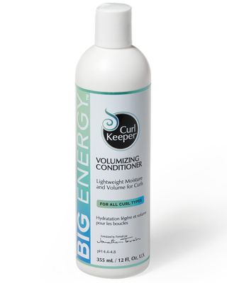 Curl Keeper Big Energy Volumizing Conditioner - Ultra-Lightweight Moisture Volume for All Curl Types - Weightless Hair Conditioner Adds Volume Body - Sulfate Free, Water-Based Formula