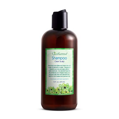 Just Nutritive Dandruff Clear Scalp Shampoo Anti Dandruff Treatment Natural Shampoo for Men and Women Gentle Cleansing Shampoo for Dry Irritated Scalps 16 Fl Oz