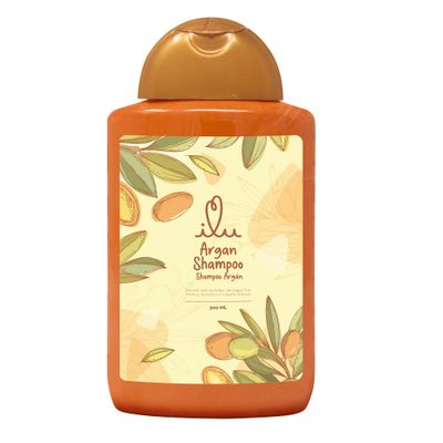 ILU Argan Oil Shampoo (300ml) - Moroccan Moisture and Strength Treatment for Hair, All Hair Types, Adds Shine and Tames Frizz