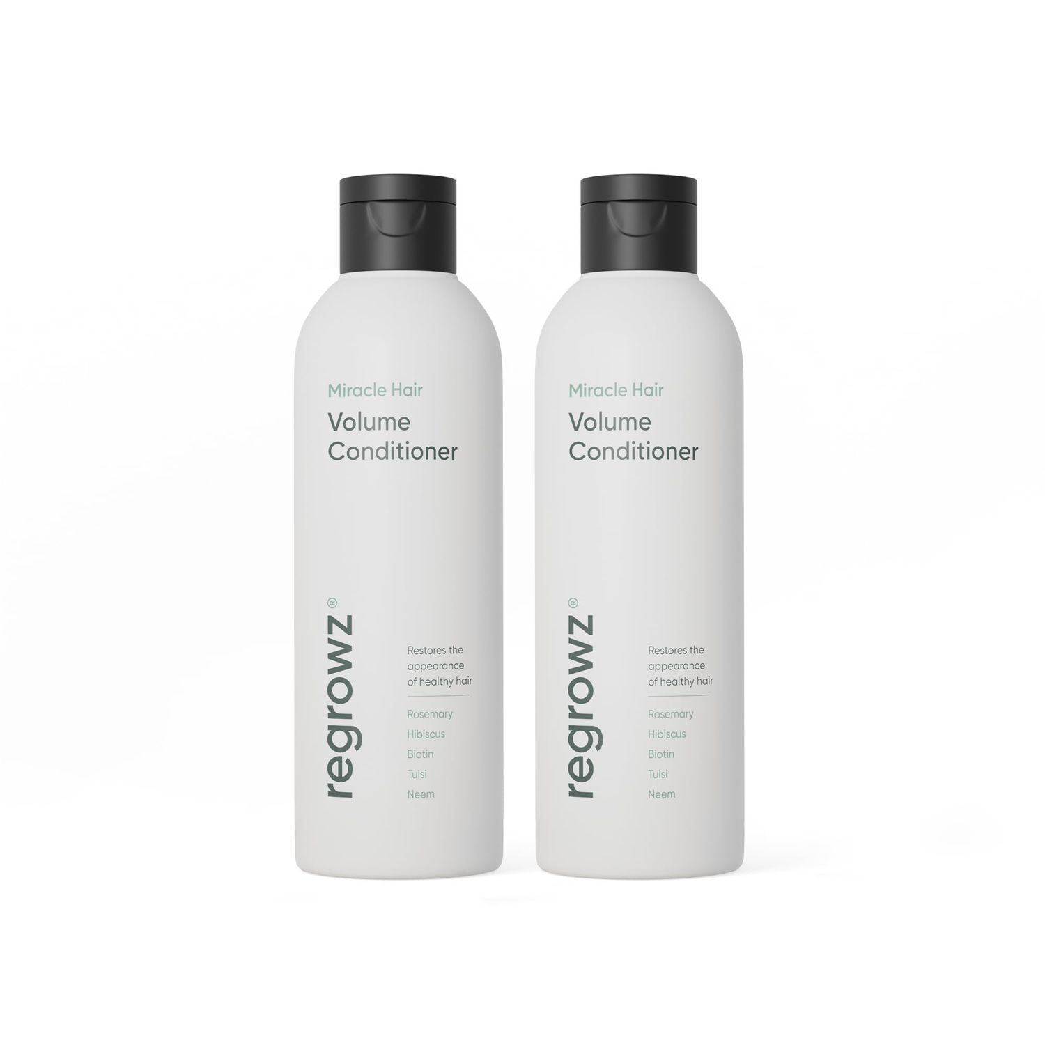 Regrowz Miracle Hair Volume Conditioner 7oz - Pack of 2 - For Fine,Thin Hair - Boost Shine Thickness - Suitable for Men and Women - Hair Growth Repair Treatment with Biotin