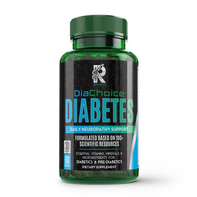 DiaChoice Neuropathy Support with Alpha Lipoic Acid 600 mg, to Fortify Nerve Health Support Healthy Nerve Function, ALA, Co Q10, Magnesium, Zinc, Vitamins B12, B9, B6, B3, B2, B1, D, C, E 5 more