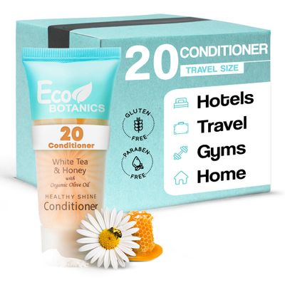 Eco Botanics Travel-Size Hotel Conditioner, 0.85 oz. (Case of 20)