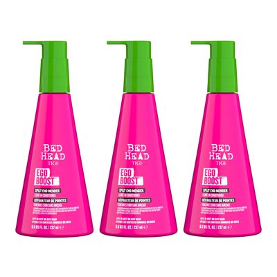 Bed Head TIGI Ego Boost Split End Mender Leave-In Conditioner - For Split End Control - For All Hair Types - Use on Wet or Dry Hair - Premium Hair Care Products for Women Men - 8 oz (3 Pack)