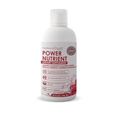 Rawleigh Power Nutrient: 32 fl oz - Daily Multivitamin Liquid Supplement. with Vitamins A, D, E, B1, B2, B6, Zinc 70 Colloidal Trace Minerals, it is Suitable for Vegetarians GMO-Free.