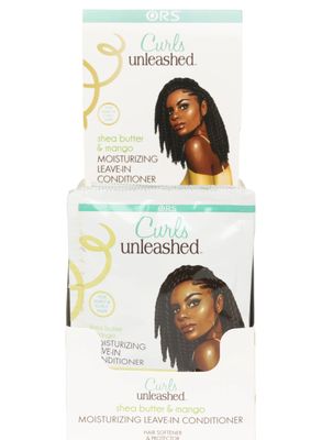 ORS Curls Unleashed Shea Butter and Mango Moisturizing Leave-In Conditioner Travel Packet 1.75 Ounce (Pack of 12)