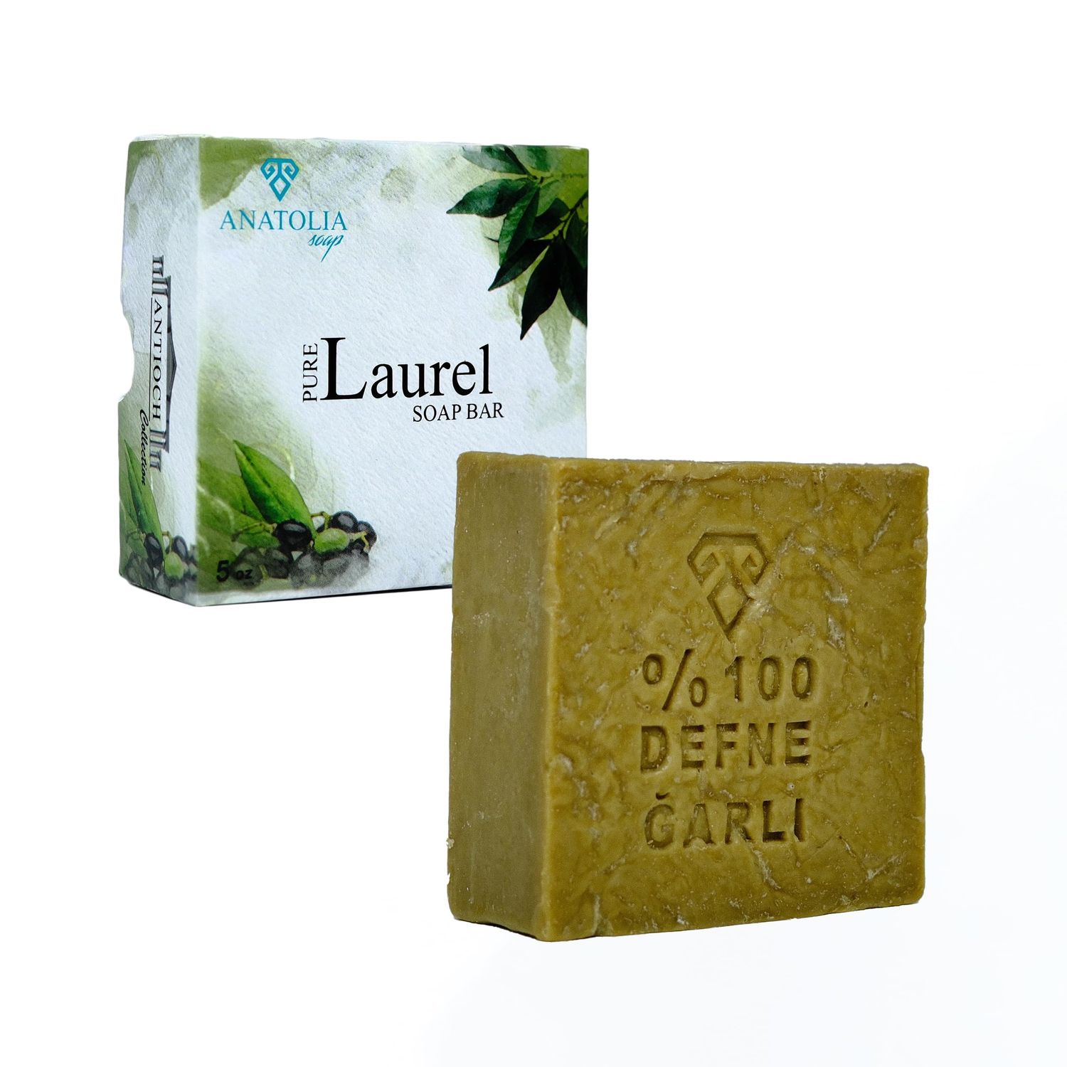 Aleppo Soap, 5 oz 100 Pure Laurel Oil Shampoo Bar for Dry Hair Hair Growth Organic Handmade Natural Castile Soap for Women Men