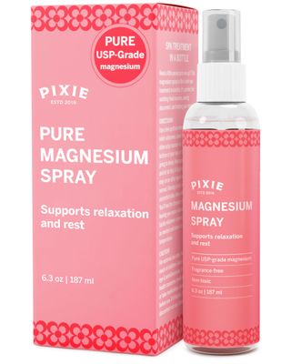 Pixie Pure Magnesium Oil Spray for Feet Body - USP Grade Magnesium Chloride - Fast-Absorbing, Non-Toxic Topical Spray - Spa-Quality Muscle Support Relief - 6oz (187 ml)