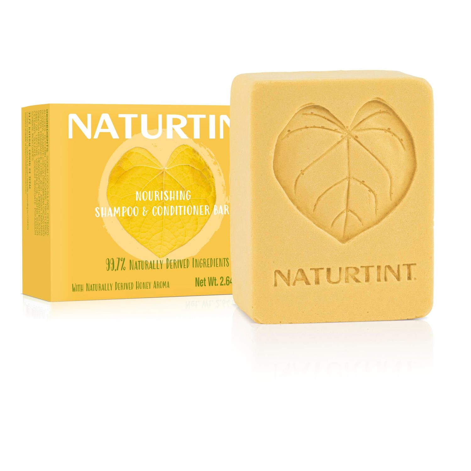 Naturtint Shampoo Conditioner Bar (Honey) - Naturally Derived Ingredients, Cruelty Free, All Hair Types, Travel Approved