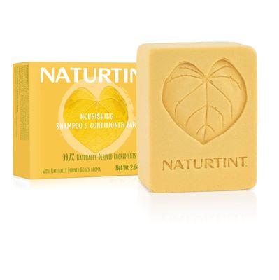 Naturtint Shampoo Conditioner Bar (Honey) - Naturally Derived Ingredients, Cruelty Free, All Hair Types, Travel Approved