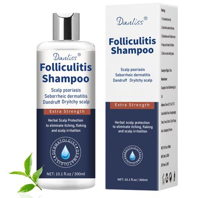 Sulfate Free - Anti Fungal Folliculitis Treatment Shampoo With Formula for Prone to Folliculitis,Seborrheic Dermatitis,For Normal to Oily Scalp Relieves Itchy Dry Scalp, Dandruff - 10.1 Oz