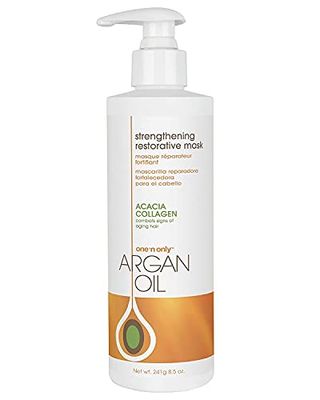 One &#39;n Only Hair Mask with Argan Oil, Strenghtening Restorative Mask, Helps Maintain Moisture Level for a Shiny Texture, Provides Color Protection, 7.8 Ounce