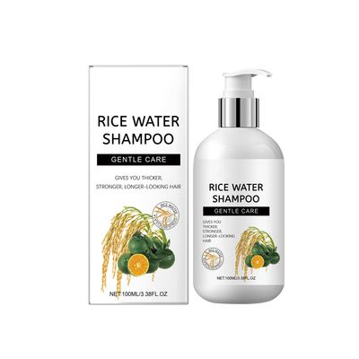 EELHOE Rice Water Shampoo for Hair Growth Strengthening Thickening Rice Shampoo for Thinning Hair Loss Daily Use Shampoos for Scalp Care Repair Sulfate Free for Women and Men 3.38 Fl Oz