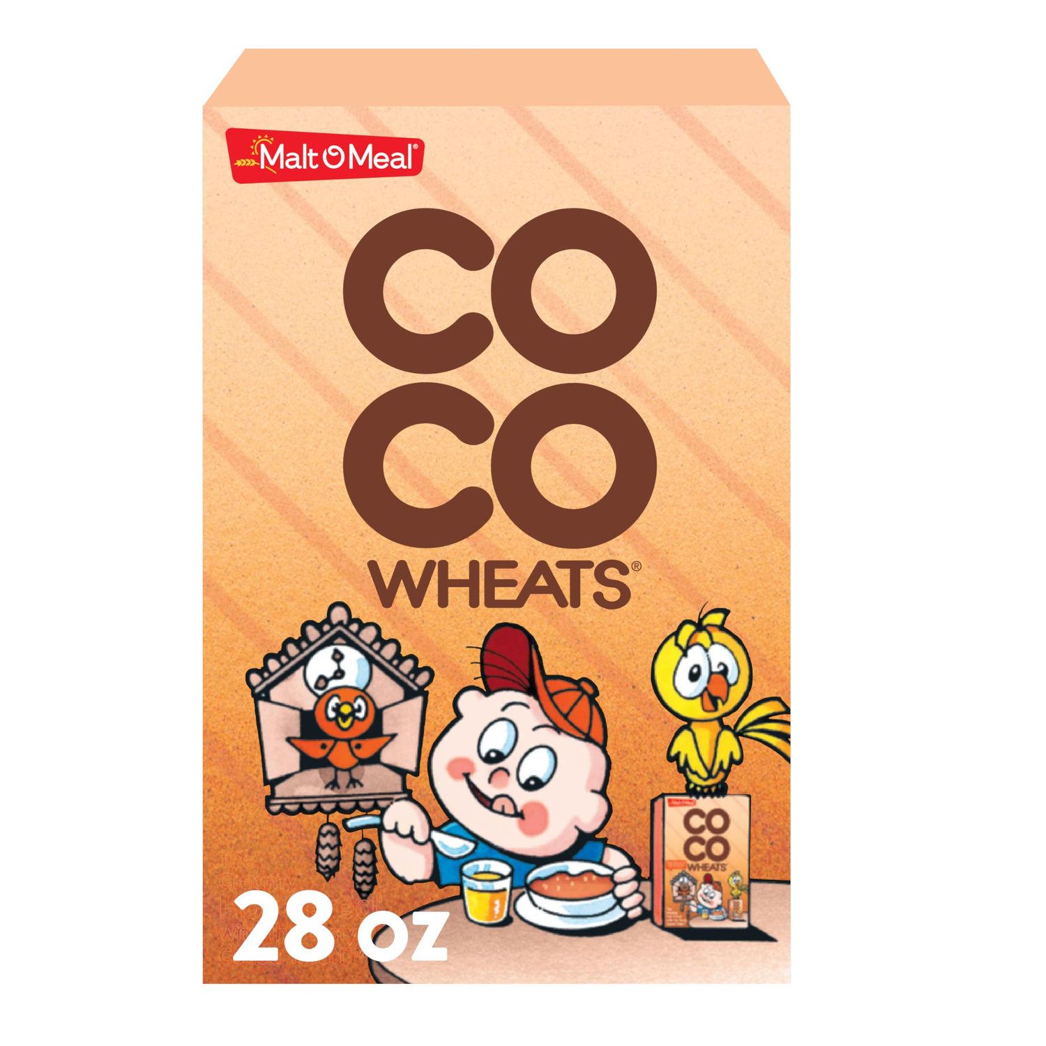 Coco Wheats , Original Malt-O-Meal Coco Wheats Breakfast Cereal, Quick Cooking, Kosher, 28 Ounce - 1 count
