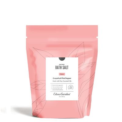 Edens Garden Natural Detox Bath Salt Soak - Grapefruit Pink Pepper Blend with Pure Essential Oils, Epsom, Dead Sea Salt Magnesium - for Body Cleanse, Foot Soaking Relaxation, 10 oz (283 g)