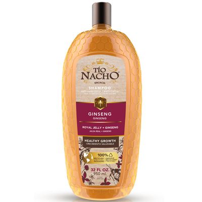 T o Nacho Ginseng Shampoo with Royal Jelly - Revitalizing Shampoo for Healthy, Strong Hair, Nourishment, and Hair Care, 32 fl oz
