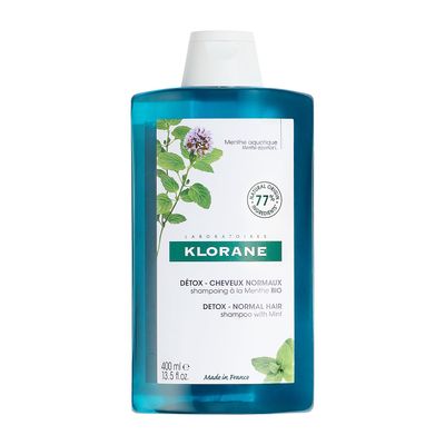 Klorane - Detox Shampoo with Aquatic Mint for Dull, Pollution Exposed Hair - Detoxifies, Protects, Invigorates Hair - Visibly Increases Shine - 13.5 fl. oz.