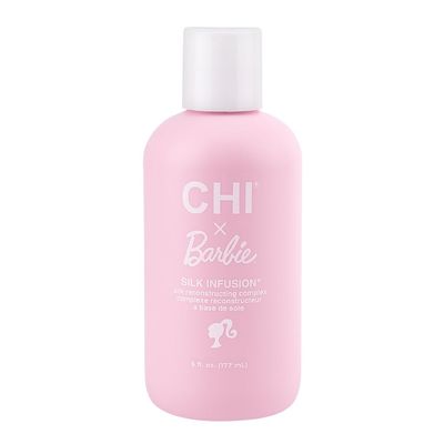CHI x Barbie Silk Infusion, Reconstructing Leave-In Treatment For Strengthening Hair, Adds Shine Protects From Heat, Paraben Cruelty-Free, 6 Oz