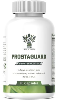 Detox Trees ProstaGuard Prostate Supplement - Prostate Supplements for Men with Saw Palmetto Extract, Pygeum Africanum, Beta Sitosterol and Zinc for Prostate Health Urinary Tract Health