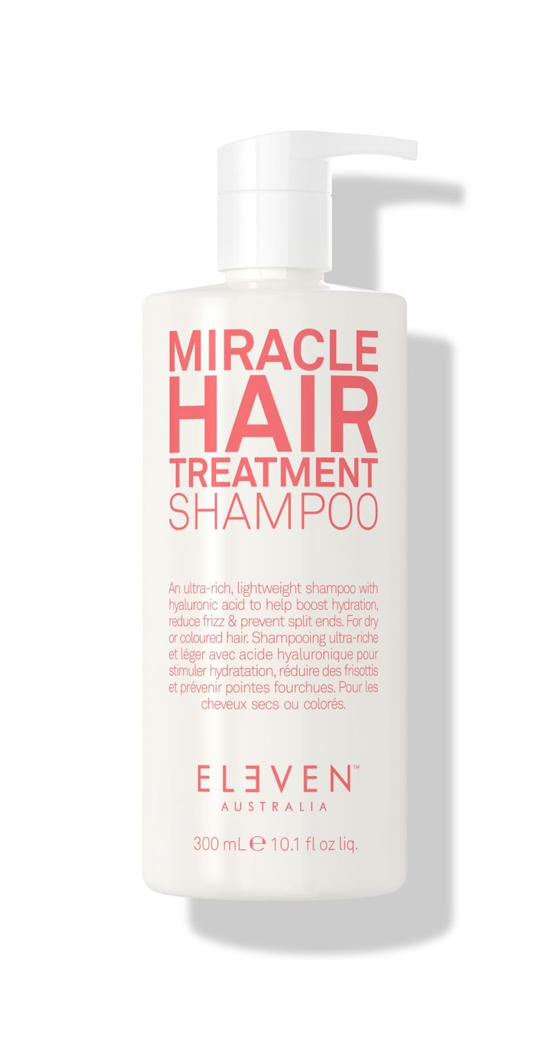 ELEVEN AUSTRALIA Miracle Hair Treatment Shampoo Infused with Hyaluronic Acid to Help Boost Hydration, Reduce Frizz Prevent Split Ends 10.1 Fl Oz