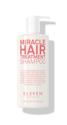 ELEVEN AUSTRALIA Miracle Hair Treatment Shampoo Infused with Hyaluronic Acid to Help Boost Hydration, Reduce Frizz Prevent Split Ends 10.1 Fl Oz
