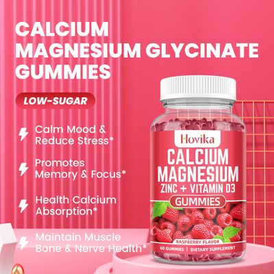 Calcium Magnesium Zinc Gummies with Potassium Vitamin C, B6, D3, K2 - Calcium for Women Men - Calcium Magnesium Zinc Multi Vitamin Supplement for Bones, Muscles, Teeth, Calm Mood Immunity - 60 Cts