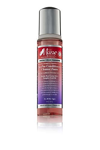 THE MANE CHOICE - Prickly Pear Paradise No-Poo Superfood Infused No Shampoo Cleansing Foam (8 Ounces 236 Milliliters)