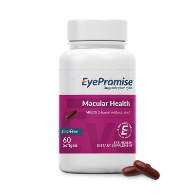 EyePromise Macular Health Eye Vitamin 60 Softgel Capsules with No Zinc, Containing Lutein, Vitamin C, D, E, Omega-3 Fish Oil, and Zeaxanthin