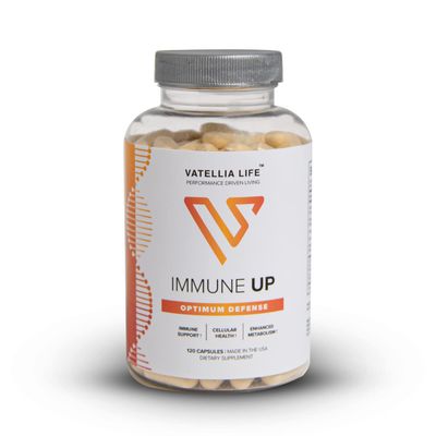 Vatellia Life Immune Up High-Absorption Vitamin C, D3, A Zinc Immune Support Improve Cellular Health Microbial Defense 120 Capsules (60 Day Supply)