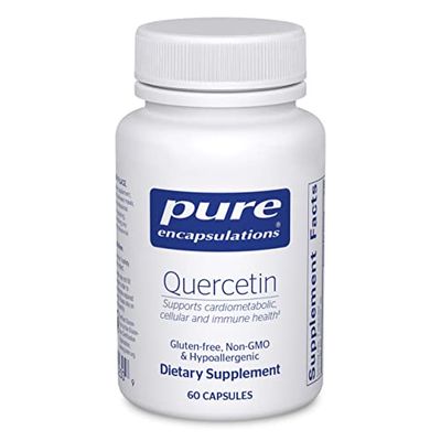 Pure Encapsulations Quercetin - 500 mg - Immune Support, Cellular Health Heart Health - Antioxidant Supplement - Gluten Free Non-GMO - 60 Capsules
